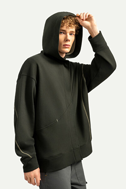 KAFT Unisex Zippered Oversize Hoodie Sweatshirt - Ziplay