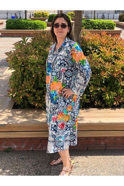 BAKTAGÖR Shirt Dress (100% Cotton) (Long Sleeve Folded)