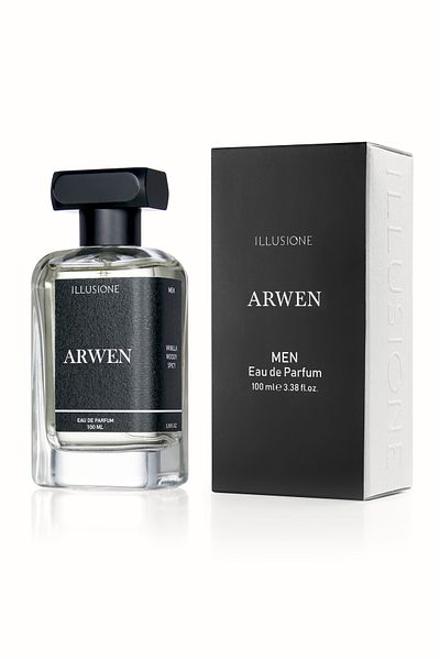 Illusione Perfume Illusione Apa De Parfum Arwen, Bărbați, 100ml | Lemnos-dulce-condimentat | Lavanda, Lemn, Vanilie
