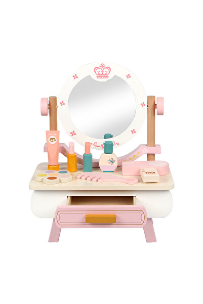 Factory Price - طاولة زينة خشبية رومي مع ملحقاتها - ب