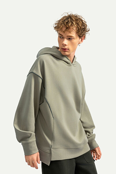 KAFT Unisex Basic Relax / Oversize Hoodie Sweatshirt - Hugraf - Concrete