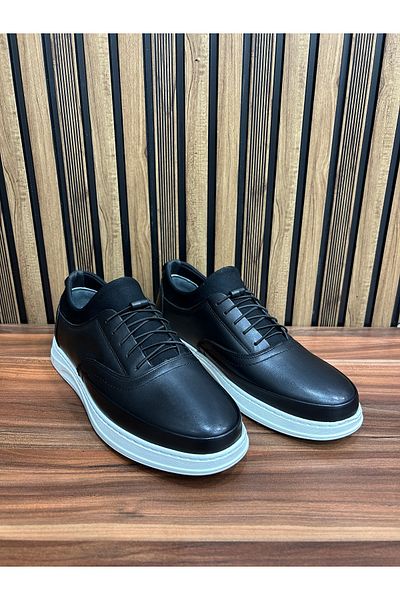 shot night Genuine Leather Stretch Men's Shoes