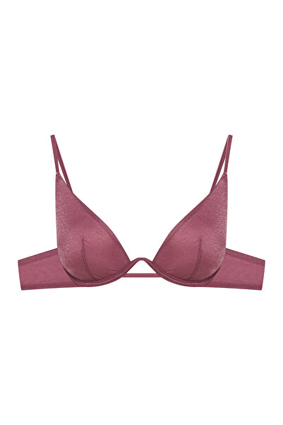 ESOTIQ Sutien moale, fără căptușeală, cu armătură, plasă metalică decorativă în față, confort și eleganță | Omelia