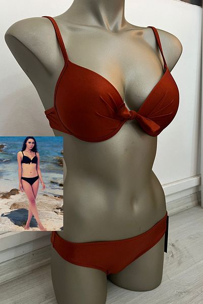 Anastasia Underwear Swimsuit Bikini Covered Suit Front Ribbon Underwire Model