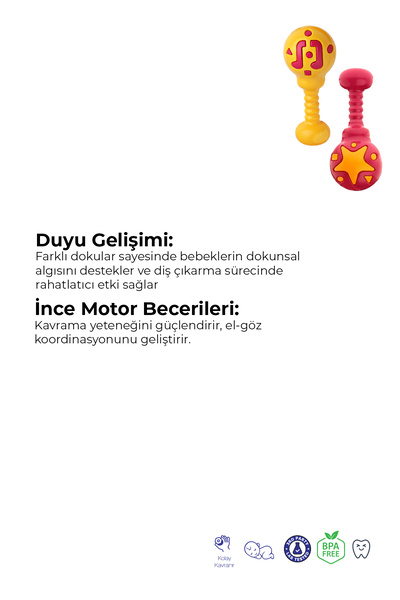 Kiki Marakas Çıngırak 2'li Set