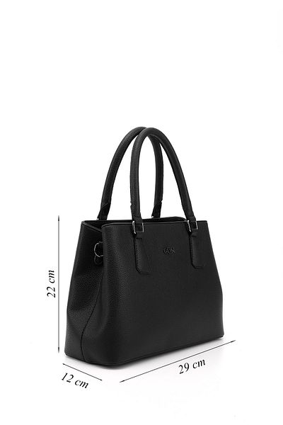 GÖNDERİ(R) Women/Girls Black Hand and Shoulder Bag