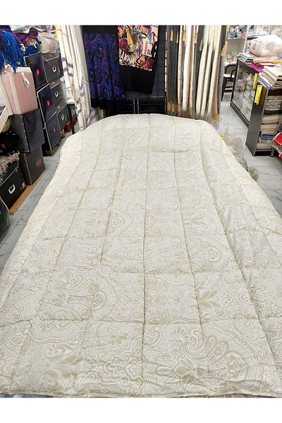 Merinos Hazel Cotton Single Quilt-Beige Ecru