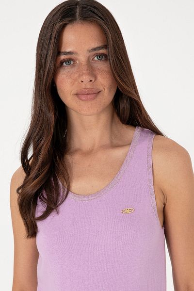 U.S. Polo Assn. Women's Lilac Crew Neck Knitwear T-Shirt 50306480 -Vr034