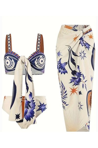 G&H UNDERWEAR Mykonos Baby Swimsuit-Pareo Set