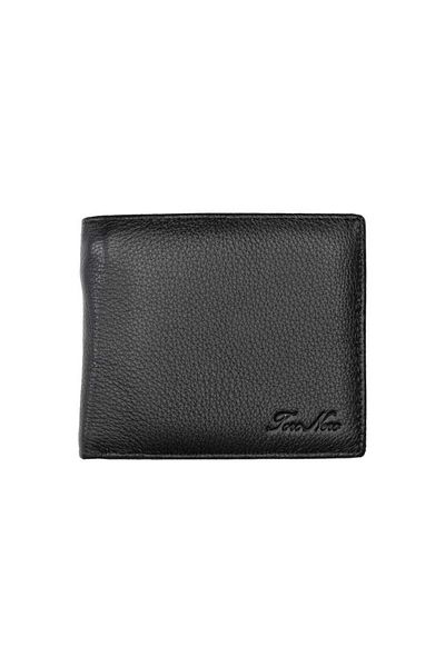 Toro Nero Men's wallet made of genuine leather, black, Buona Presa, RFID protection