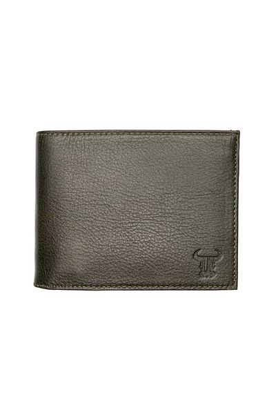 Toro Nero Men's Wallet Made Of Green Genuine Leather Muselles Eyelet