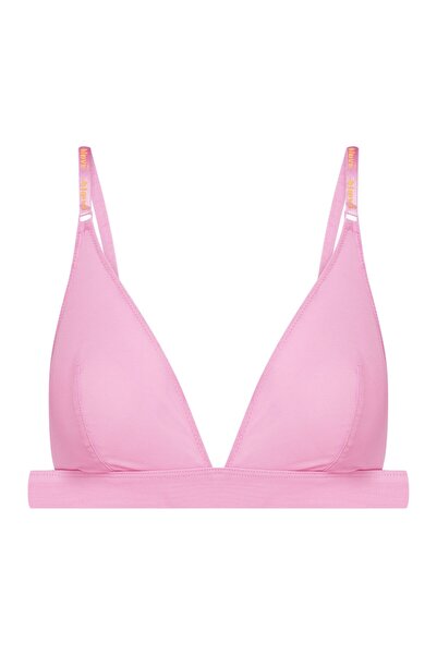 ESOTIQ BLOOVII Triangle Bra Wireless Mesh Basic Plain Comfortable Bralette Re...