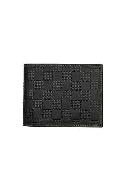 Toro Nero Men's wallet made of green genuine leather Square