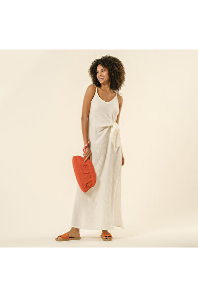 Zsa Zsa Zsu Protı Askılı Elbise - Ekru