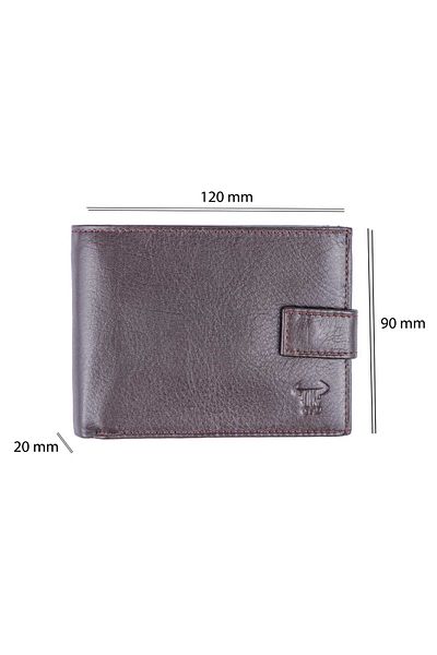 Toro Nero Men's wallet made of brown genuine leather BigCoin