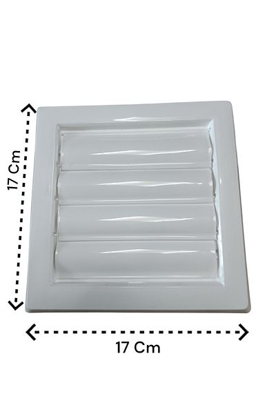 intoku Ventilation Cover Adjustable Grille Mouth Leafy Bathroom & Wc Vent 17X17 cm