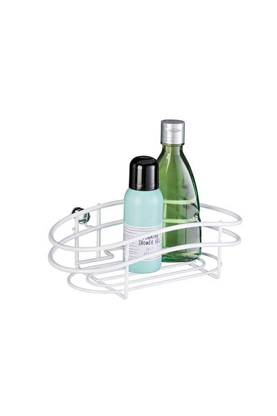 Saban Classic Plus White Bathroom Shelf – Stainless Steel 24X8X15 cm
