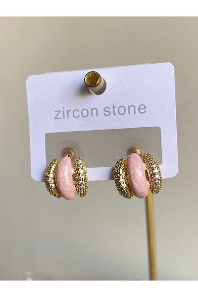 Çelik Luxury Gold Steel Earrings