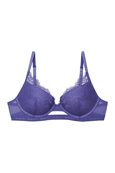 ESOTIQ Sutien push-up BLOOVII cu armătură, dantelă și bandă elastică lată cu logo | Ocrissa Modern Sexy