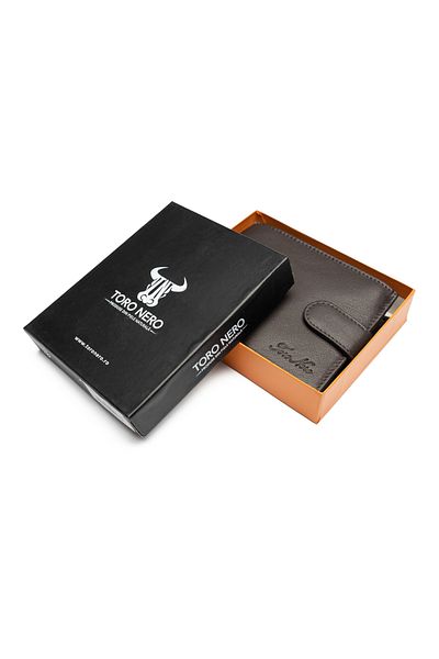 Toro Nero Men's wallet made of genuine brown leather Vox, RFID protection