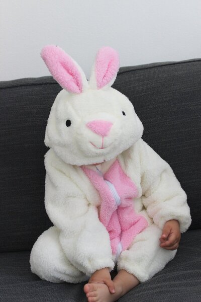 John Lock Rabbit Girl Boy Baby and Child Jumpsuit - Costume 6Months-4Years