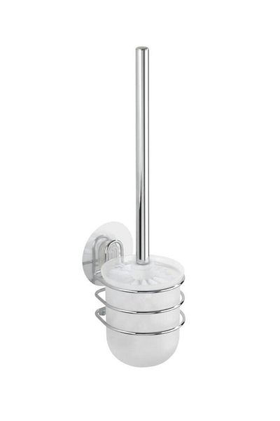 Saban Wall Mounted Toilet Brush |   Steel Body, Removable Plastic Bowl, Interchangeable Heads