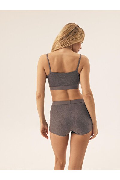 ESOTIQ Sports Bra Soft Bralette Crop Top Non-Padded Ribbed Cotton Comfortable Basic | Ryoko