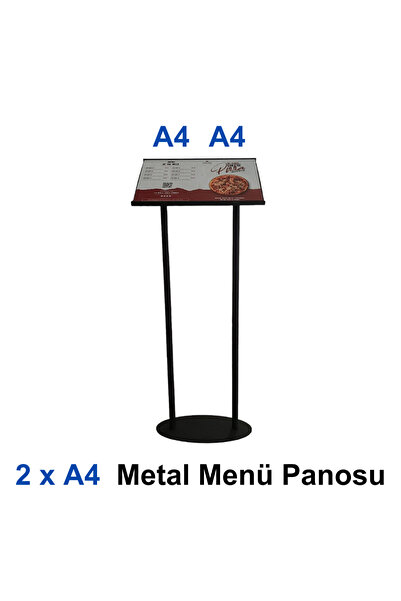 Karlobi 2xa4 Restaurant Giriş Için Menü Panosu - |metal Ayaklı | - | Dış Meka...