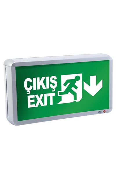 Arsel Dekolite Z Series Eko Ae-4123-le تركيبات توجيه مخرج الطوارئ 180 دقيقة عند انقطاع التيار الكهربائي. حرق 20x