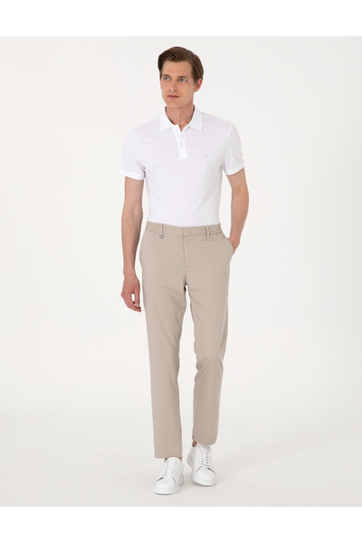 Pierre Cardin Bej Slim Fit Klasik Jogger Pantolon 50306715-VR012