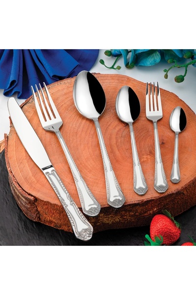 ÖZLİFE Jolly 72 Piece Cutlery Set Plain