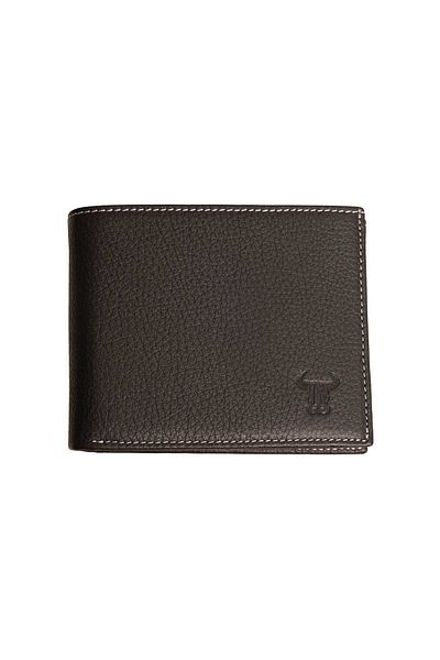 Toro Nero Men's wallet made of black genuine leather Eyelet