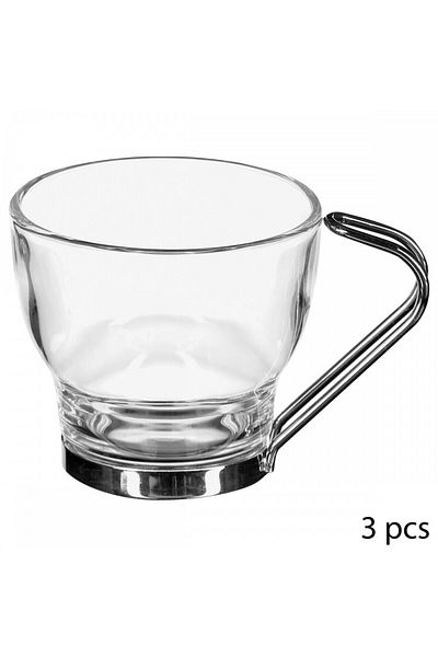 Secret de Gourmet Set of 3 Arometo coffee mugs, glass, 110 ml