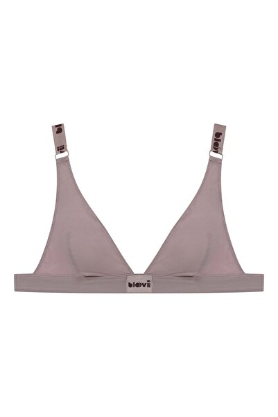 ESOTIQ Sutien triunghiular BLOOVII cu bretele late și logo, confortabil | Oui