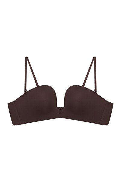 ESOTIQ Sutien push-up fără fereturi cu cupe preformate, design balconette, su...