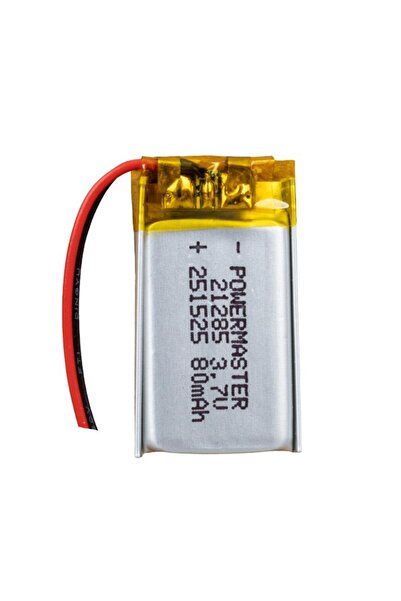 Powermaster 251525 3.7 Volt 80 Mah Lityum Polimer Pil
