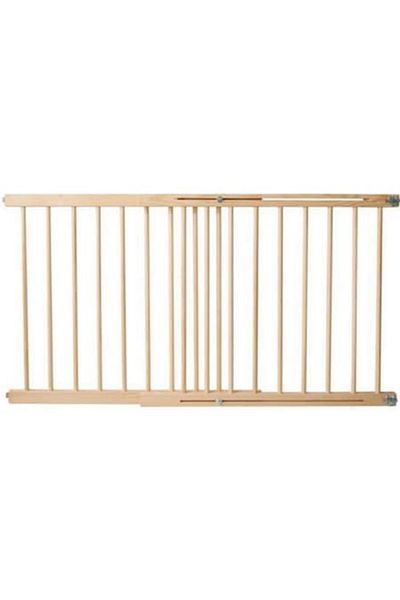 ideal STORE Poartă de siguranță din lemn de pin IdealStore, dimensiune reglabilă, mecanism de montare pe perete, 72-122 cm, maro