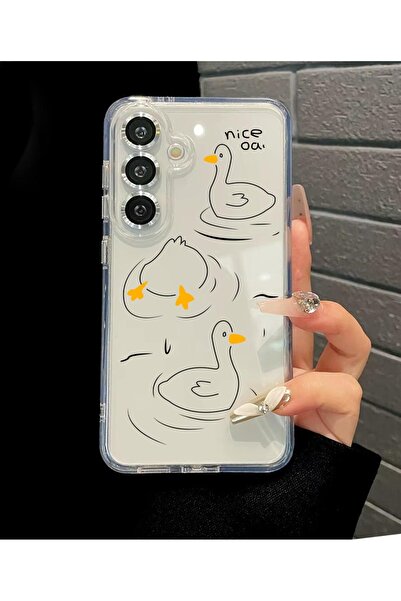 Balporsuku Galaxy S25 Plus İle Uyumlu Desenli Şeffaf Kılıfı ŞDSNN Kapak İnçilifiyonk