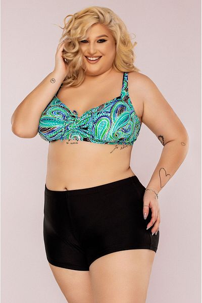 Lush Fashion Costum de Baie din Doua Piese Verde