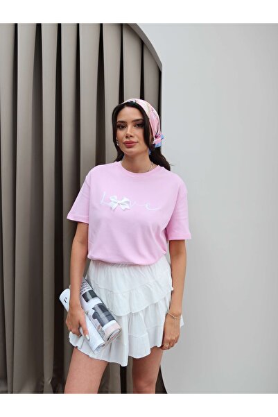 ESRAHELVACI Ribbon Love T-Shirt