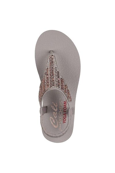 SKECHERS Sandály Skechers Meditation Glamoro, Hnědé, Dámské