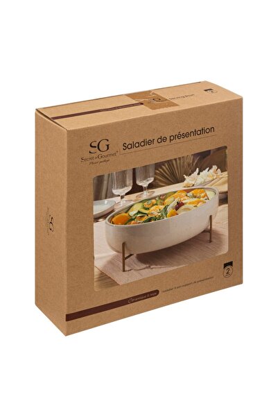 Secret de Gourmet Μπολ CALL, πορσελάνη, μεταλλική βάση, 29,5 x Υ 10 εκ.