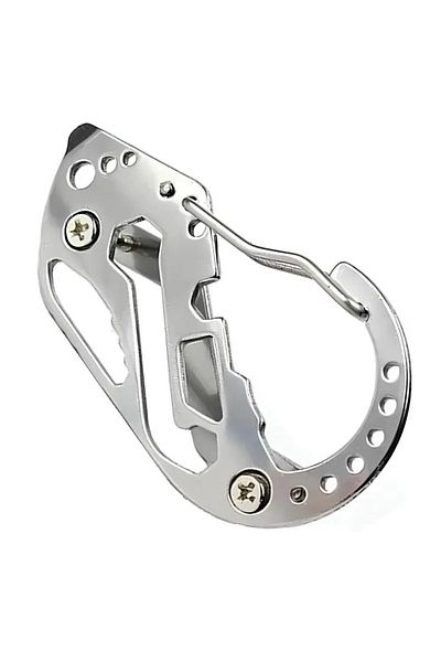 OEM Instrument multifunctional breloc pentru chei tip carabiniera, argintiu