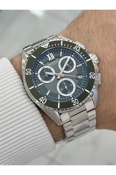 Quantum Waterproof Men's Wristwatch with Steel Cord Function