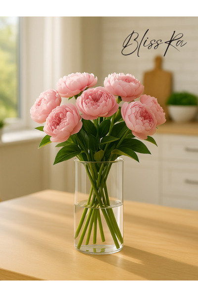 Blissra Tekli Borosilikat Mumluk, Vazo-Boy 14 Cm Çap 8 cm (Mum Dahil Değildir)