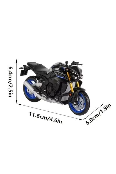 Maisto 1:18 2023 Yamaha Mt-10 Static Measure Transport Alloy Motorcycle Model Toy
