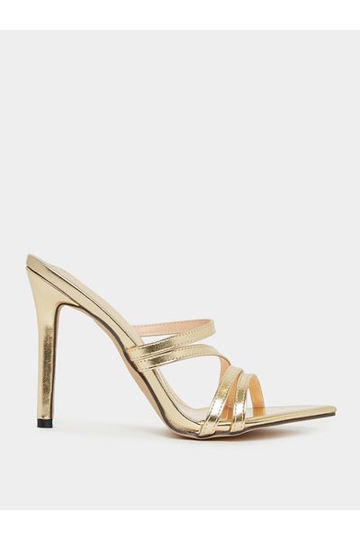 Styli Strappy Slip-On Sandals with Stiletto Heels