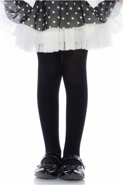 Penti Black Girls' Extra Cotton Pantyhose