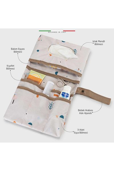 Elele Elelelife Baby Care Organizer Bag Marla Beige