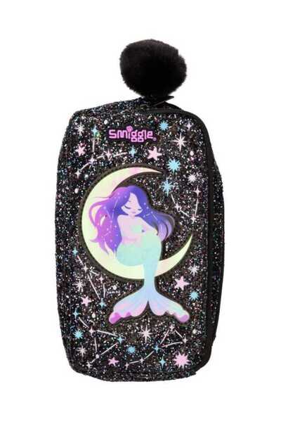 SMIGGLE مقلمة عطرية لا حدود لها باللون الأسود مختلطة 455469